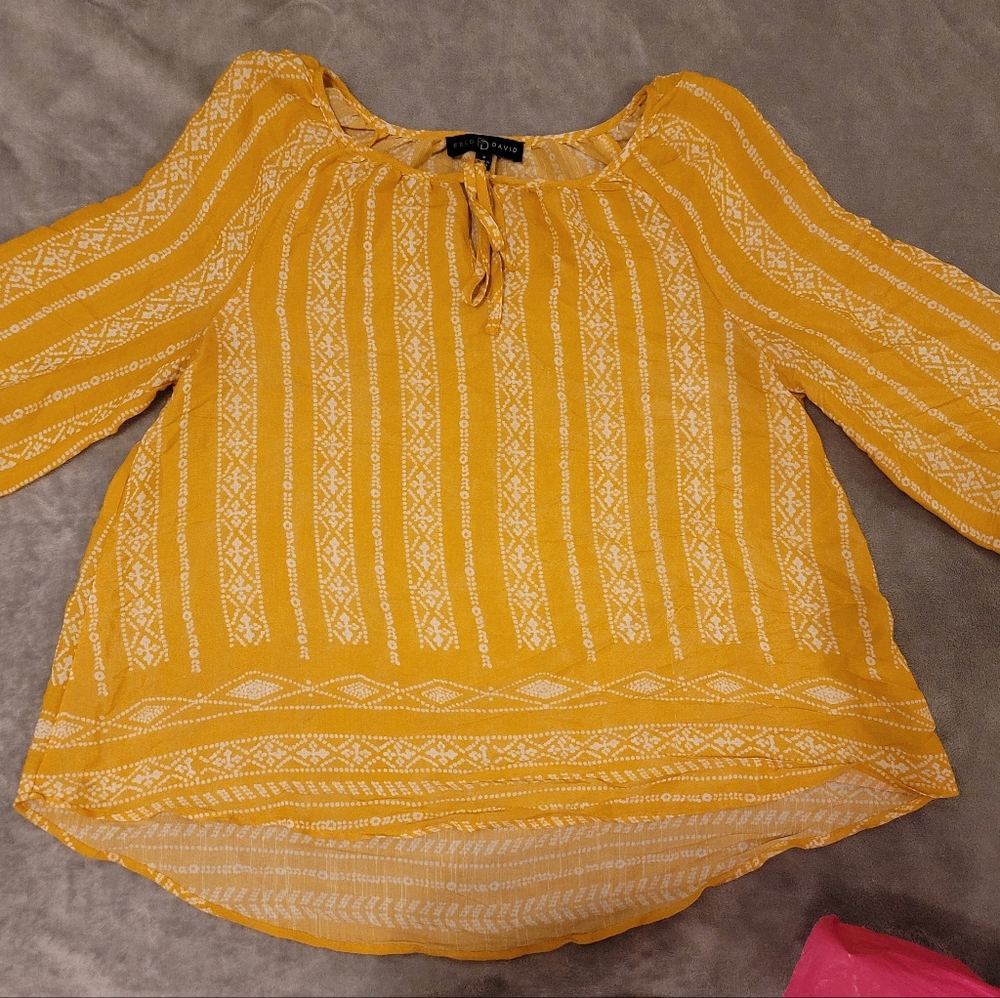 Fred David ~ Light weight Peasant Blouse